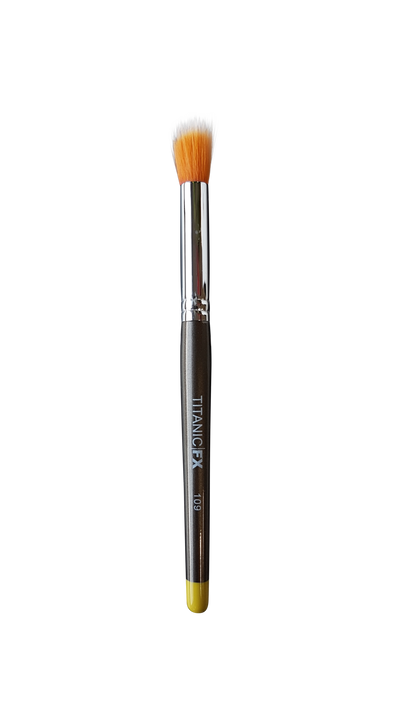 Titanic Pro-FX Brush 109 - Medium Round Duo-Fibre Stipple Brush - The Makeup Armoury